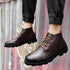 Breathable Leather Business Sneakers Boots Men&