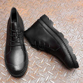 Breathable Leather Business Sneakers Boots Men&