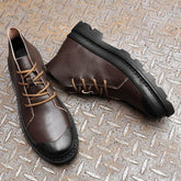 Breathable Leather Business Sneakers Boots Men&