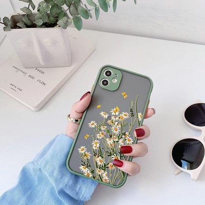 Butterfly Lavender Flowers Cute Phone Case For iPhone 12 mini 11 pro max 6s 7 8 Plus SE 2 X XR XS Max - Touchy Style