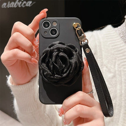 Camellia Pearl Cute Phone Cases For iPhone 14 13 11 12 Pro Max X XR XS MAX 6S 7 8 Plus Mini - Touchy Style