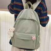 Casual Cool Backpacks For Women Solid Shoulder Bag Nylon School Bag GCB68555 - Touchy Style