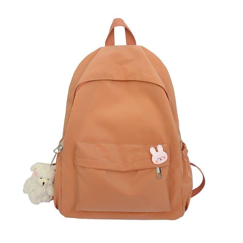 Casual Cool Backpacks For Women Solid Shoulder Bag Nylon School Bag GCB68555 - Touchy Style