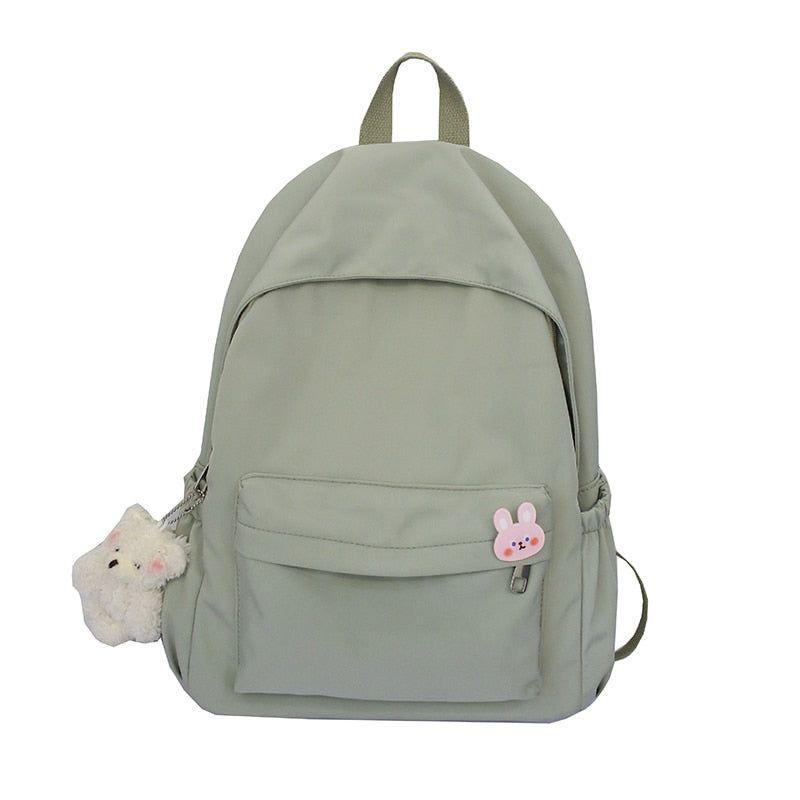 Casual Cool Backpacks For Women Solid Shoulder Bag Nylon School Bag GCB68555 - Touchy Style