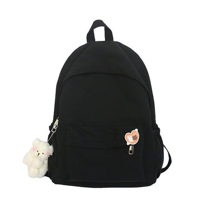 Casual Cool Backpacks For Women Solid Shoulder Bag Nylon School Bag GCB68555 - Touchy Style