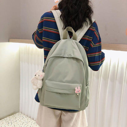 Casual Cool Backpacks For Women Solid Shoulder Bag Nylon School Bag GCB68555 - Touchy Style