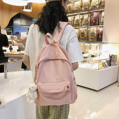 Casual Cool Backpacks For Women Solid Shoulder Bag Nylon School Bag GCB68555 - Touchy Style