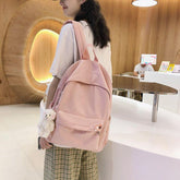 Casual Cool Backpacks For Women Solid Shoulder Bag Nylon School Bag GCB68555 - Touchy Style