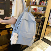 Casual Cool Backpacks For Women Solid Shoulder Bag Nylon School Bag GCB68555 - Touchy Style