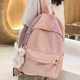 Casual Cool Backpacks For Women Solid Shoulder Bag Nylon School Bag GCB68555 - Touchy Style