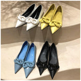 Chain Buckle Flat Heel Loafers Women&