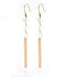 Classic Copper Metal Long Earrings Charm Jewelry BS0238 - Touchy Style