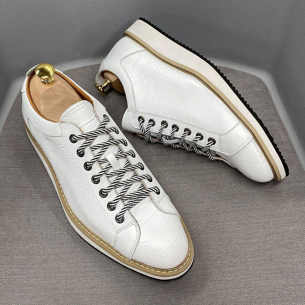 Fashion Alligator Leather Sneaker Casual Alligator Leather Shoes