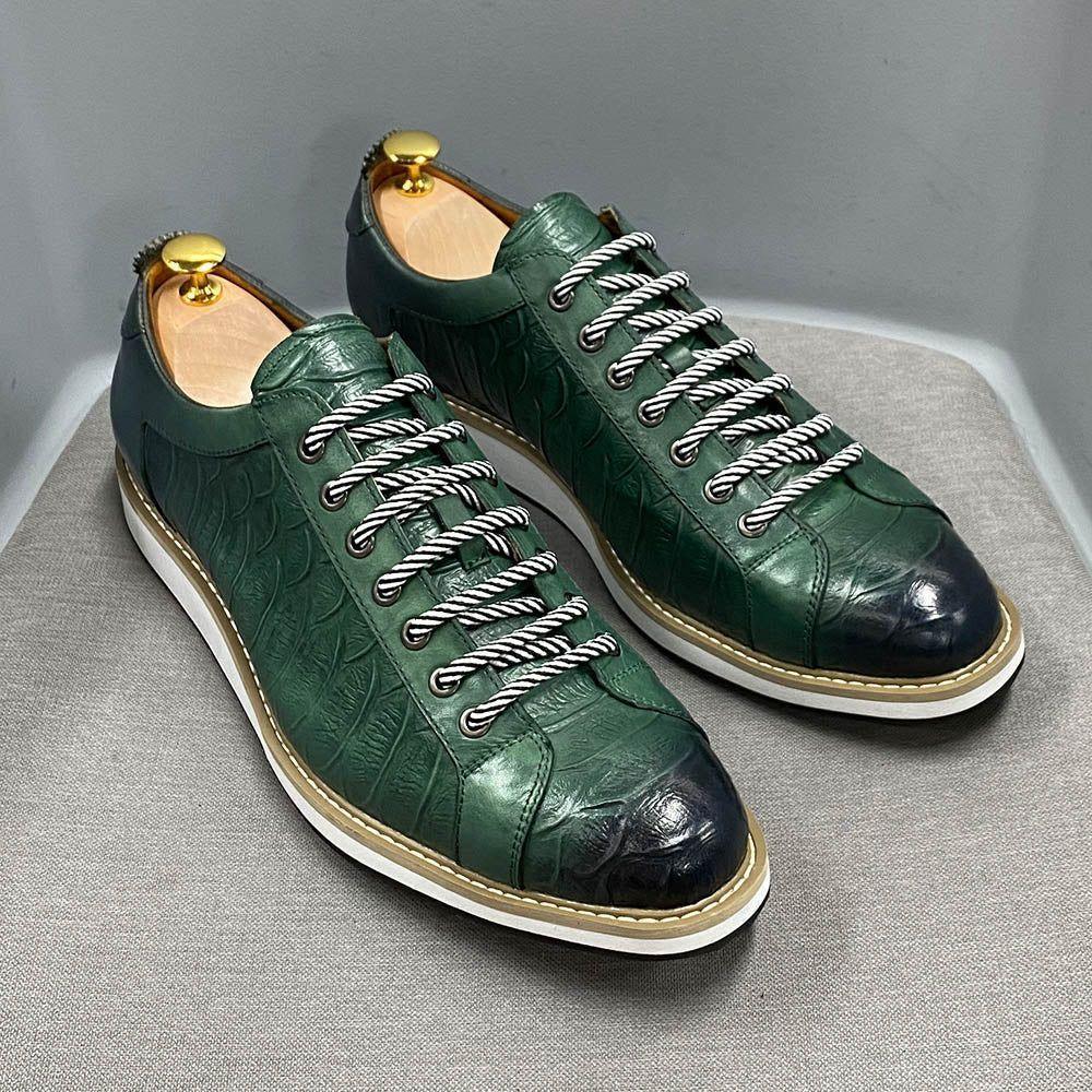 Fashion Alligator Leather Sneaker Casual Alligator Leather Shoes