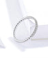 Clear CZ 925 Sterling Silver Finger Rings Charm Jewelry SCR624 - Touchy Style