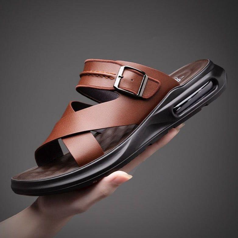 Pin by ruangyuth on Shoes & Sandals | Men leather sandals fashion, Custom leather  sandals, Mens sandals fashion