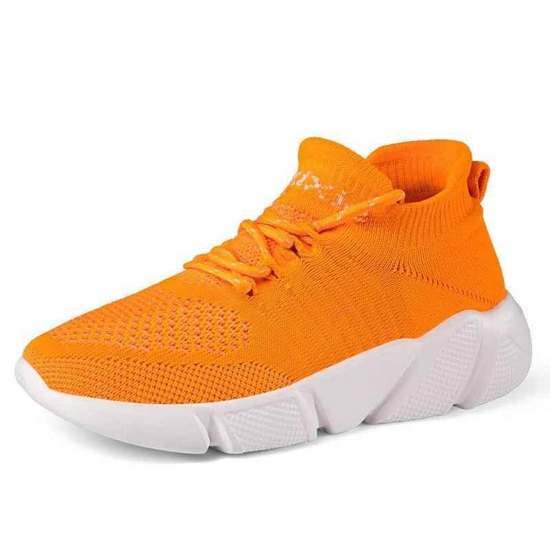 Comfortable Sneakers Socks Walking Casual Shoes for Men s and Women s UCSS13 Orange 39