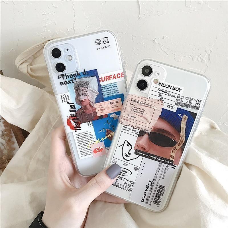 Comics Notes Label Cute Phone Cases For iPhone 13 12 Pro MAX 11 12mini XS X XR 6 8 7 Plus - Touchy Style