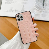 Crocodile Leather Cute Phone Cases For iPhone 11 12 Mini Pro XS MAX XR X 7 8 Plus SE 2020 - Touchy Style .