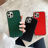 Crocodile Leather Cute Phone Cases For iPhone 11 12 Mini Pro XS MAX XR X 7 8 Plus SE 2020 - Touchy Style .