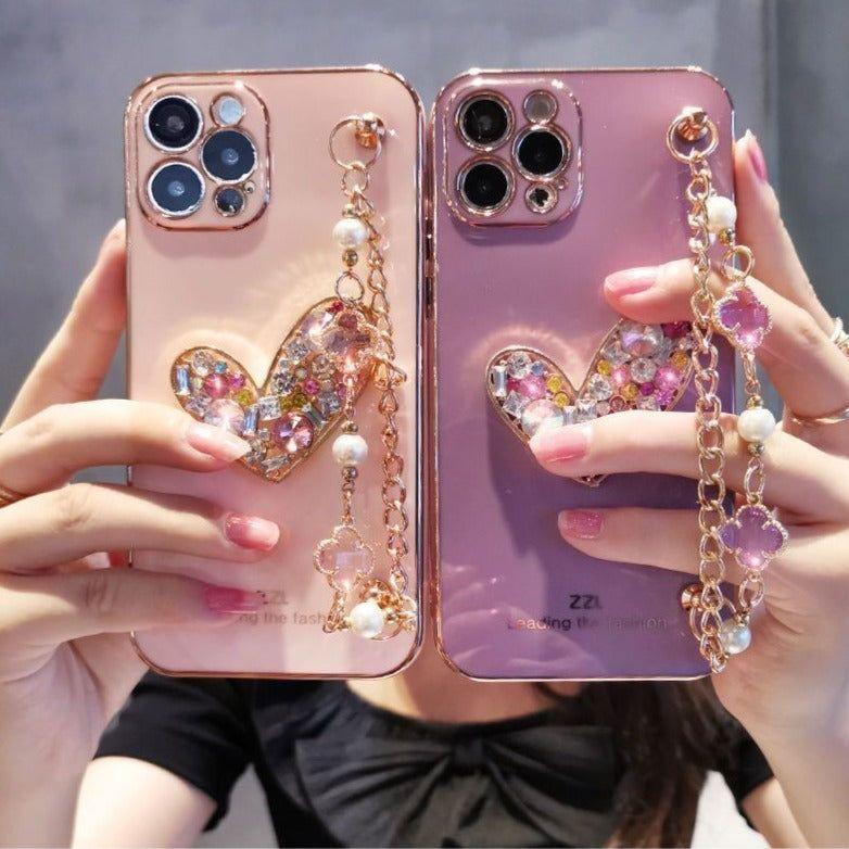 Crystal Gem Cute Phone Cases For iPhone 14 13 Pro Max 12 Mini 11 7 8Plus Xr X Xs - Touchy Style