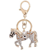 Crystal Rhinestone Horse Unique Key Chain C4616 - Touchy Style