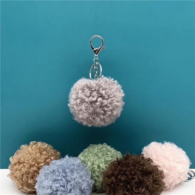 Curly cute Doll Unique Keychains - Plush Pom-Pom - k4212 - Touchy Style