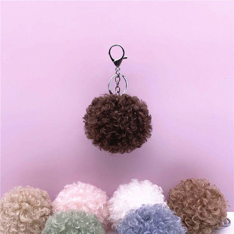 Curly cute Doll Unique Keychains - Plush Pom-Pom - k4212 - Touchy Style