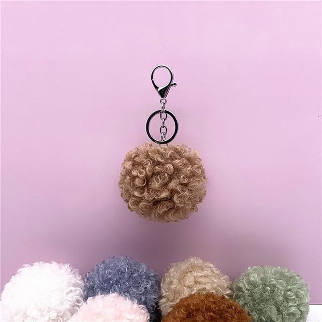 Curly cute Doll Unique Keychains - Plush Pom-Pom - k4212 - Touchy Style