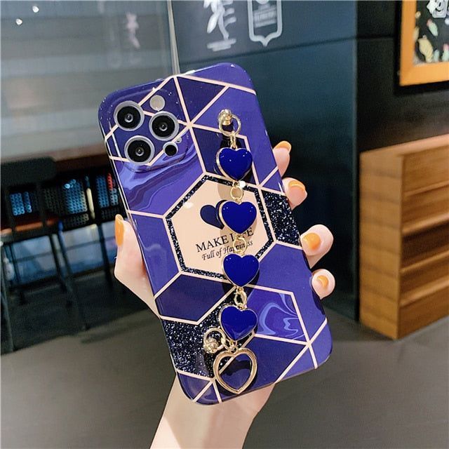 Creative Brick Chocolate Wrist Ring Case for iPhone 13 Pro Max Back Phone  Cover for 12 11 Pro Max X XS XR 8 7 Plus SE 2020 Capa