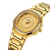 Diamond Quartz Stainless Steel Simple Watches For Women&