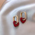 Drop Earrings Charm Jewelry ECJTXY51 French Red Heart Accessories - Touchy Style