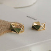 Drop Glaze Geometric Dangle Earrings Charm Jewelry XYS0115 - Touchy Style .