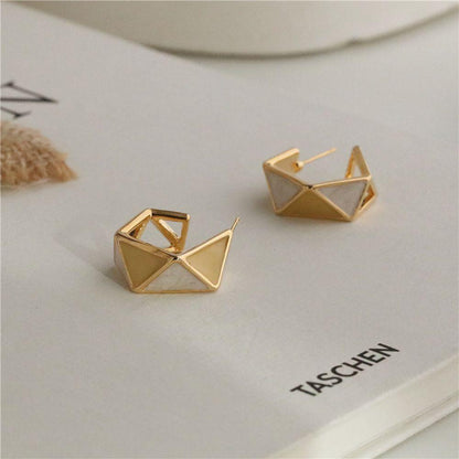 Drop Glaze Geometric Dangle Earrings Charm Jewelry XYS0115 - Touchy Style