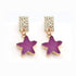 Druzy Stone Moon Romantic Star Dangle Mini Earrings Charm Jewelry BS0310 - Touchy Style