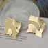 Earring Charm Jewelry Big Square Punk Folded Stud Earrings OOS0329 - Touchy Style