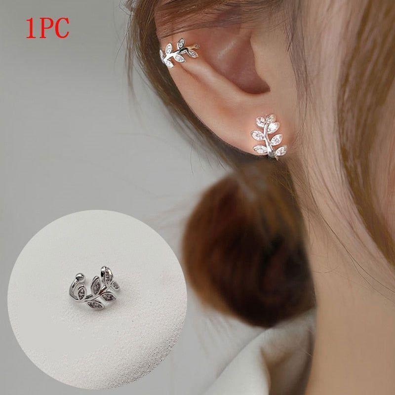 Earring Charm Jewelry Simple Metal Ear clip Minimalist Copper Geometric YOS0250 - Touchy Style