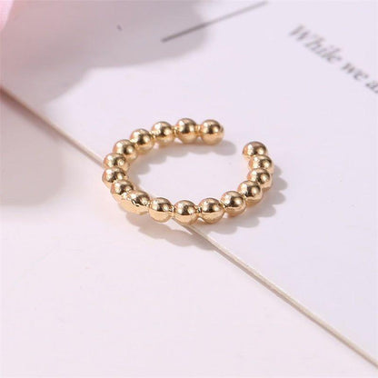 Earring Charm Jewelry Simple Metal Ear clip Minimalist Copper Geometric YOS0250 - Touchy Style