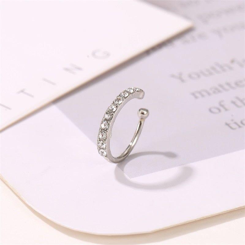 Earring Charm Jewelry Simple Metal Ear clip Minimalist Copper Geometric YOS0250 - Touchy Style