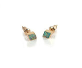 Earrings Charm Jewelry Exquisite Rhombic Blue Opal Fashion 