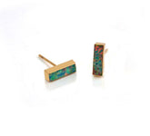 Earrings Charm Jewelry Rectangle Fire Opal Stone 