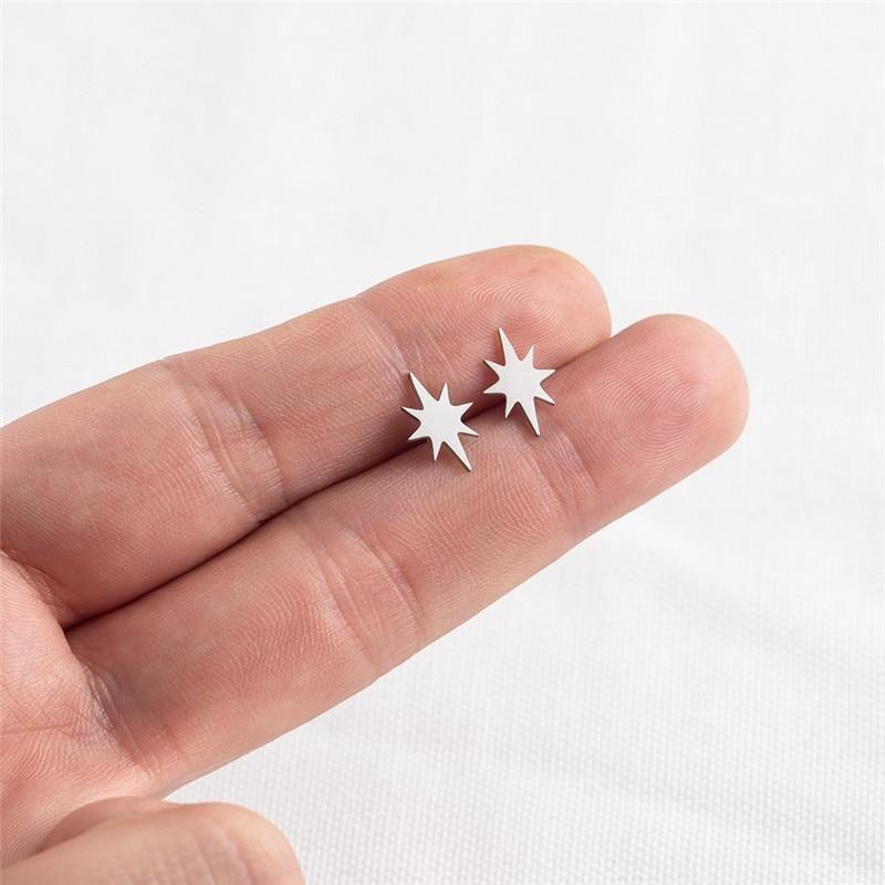 Earrings Charm Jewelry Simple Mini Geometric Shapes 