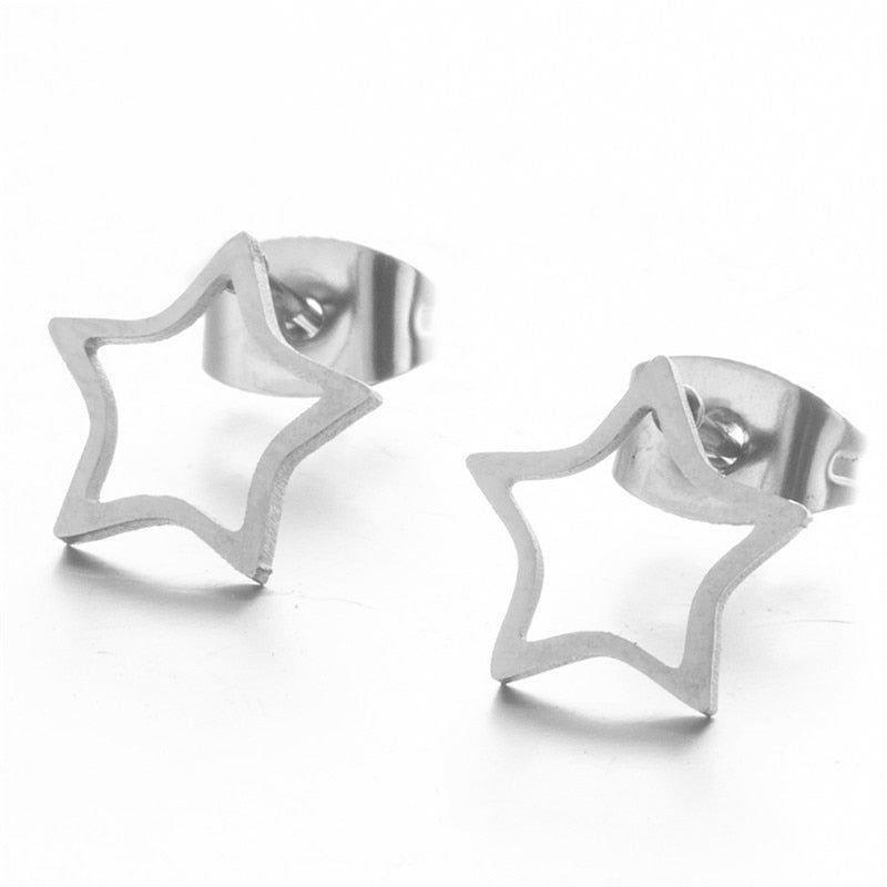 Earrings Charm Jewelry Simple Mini Geometric Shapes 