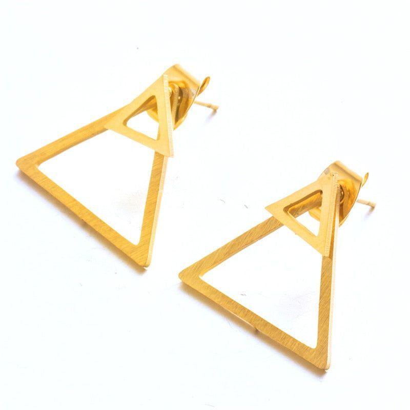 Earrings Charm Jewelry Simple Mini Geometric Shapes 