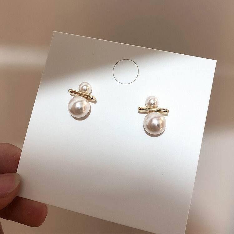 Earrings Charm Jewelry Simple Pearl Korean Fashion - Touchy Style .