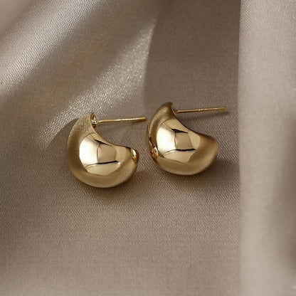 Earrings Charm Jewelry Simple Shape Golden Accessory XYS102 - Touchy Style