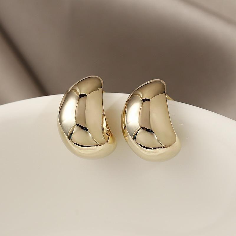 Earrings Charm Jewelry Simple Shape Golden Accessory XYS102 - Touchy Style