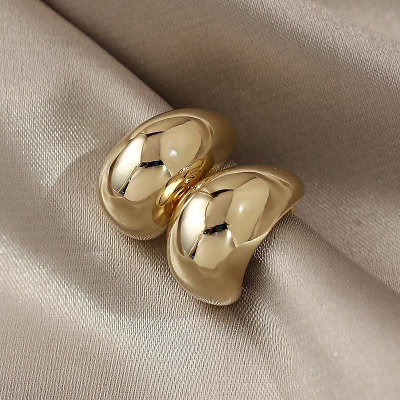 Earrings Charm Jewelry Simple Shape Golden Accessory XYS102 - Touchy Style