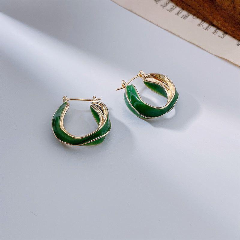 Earrings Charm Jewelry XYS0230 Irregular Glaze Gothic Fashion - Touchy Style