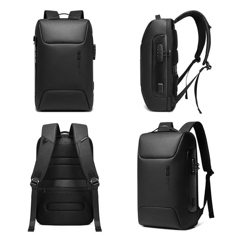 External Frame Oxford Black Cool Backpack Laptop Multifunctional WaterProof Business Bag MCBCOS40 - Touchy Style